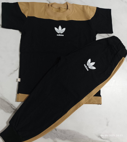 ست تیشرت شلوار پسرانه مدل ترکیبی طرح آدیداس