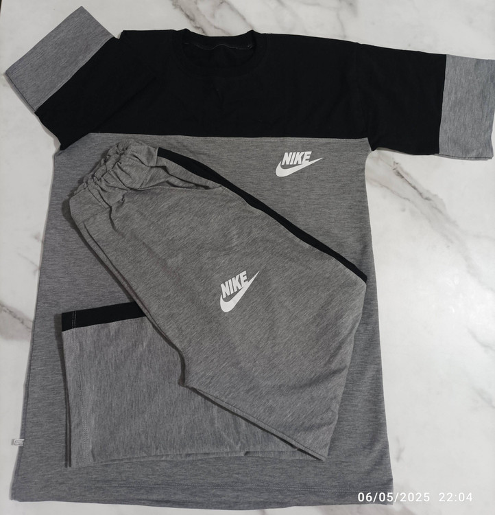 ست تیشرت شلوار زنانه مدل ترکیبی طرح نایک