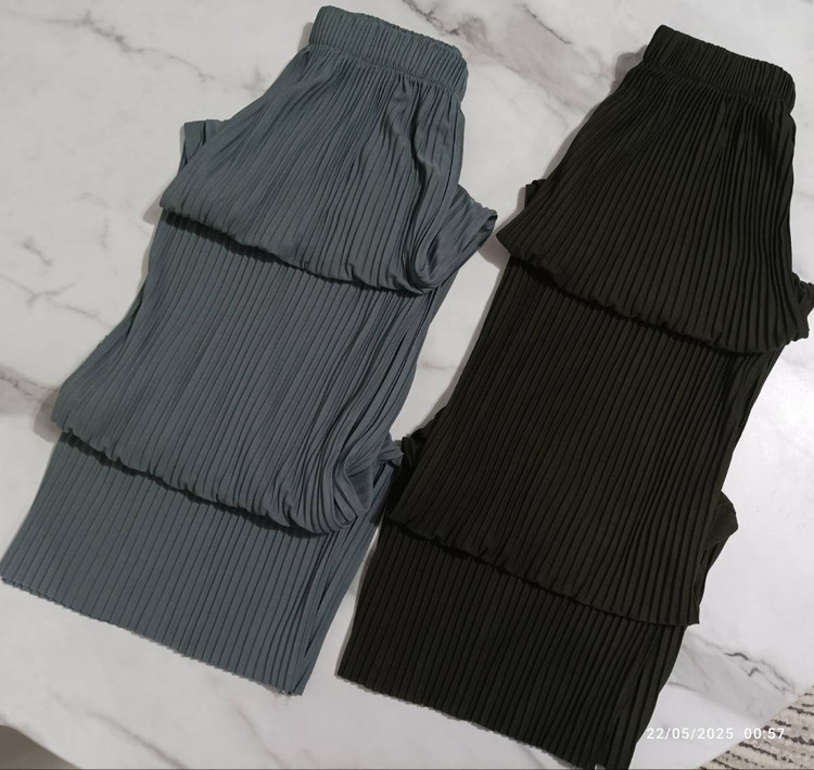 شلوار تک زنانه مدل پلیسه ای