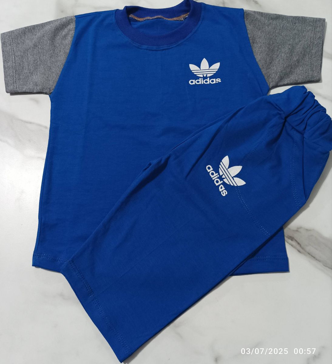 ست تیشرت شلوارک پسرانه طرح آدیداس