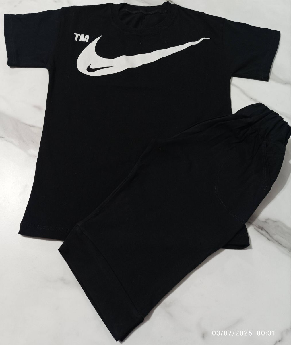 ست تیشرت شلوارک پسرانه طرح نایک