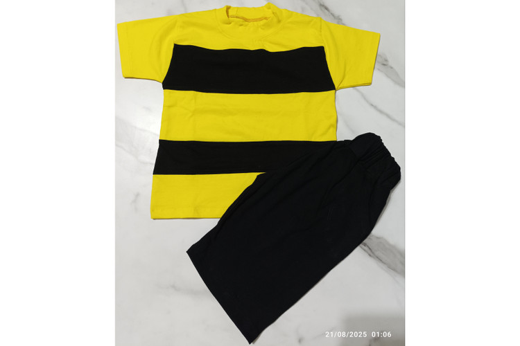 تیشرت شلوارک مشترک دختر و پسر مدل ترکیبی طرح ساده