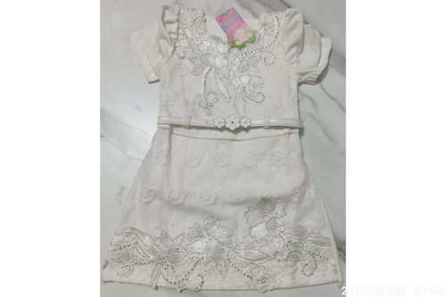 پیراهن مجلسی دخترانه نگین کاری شده