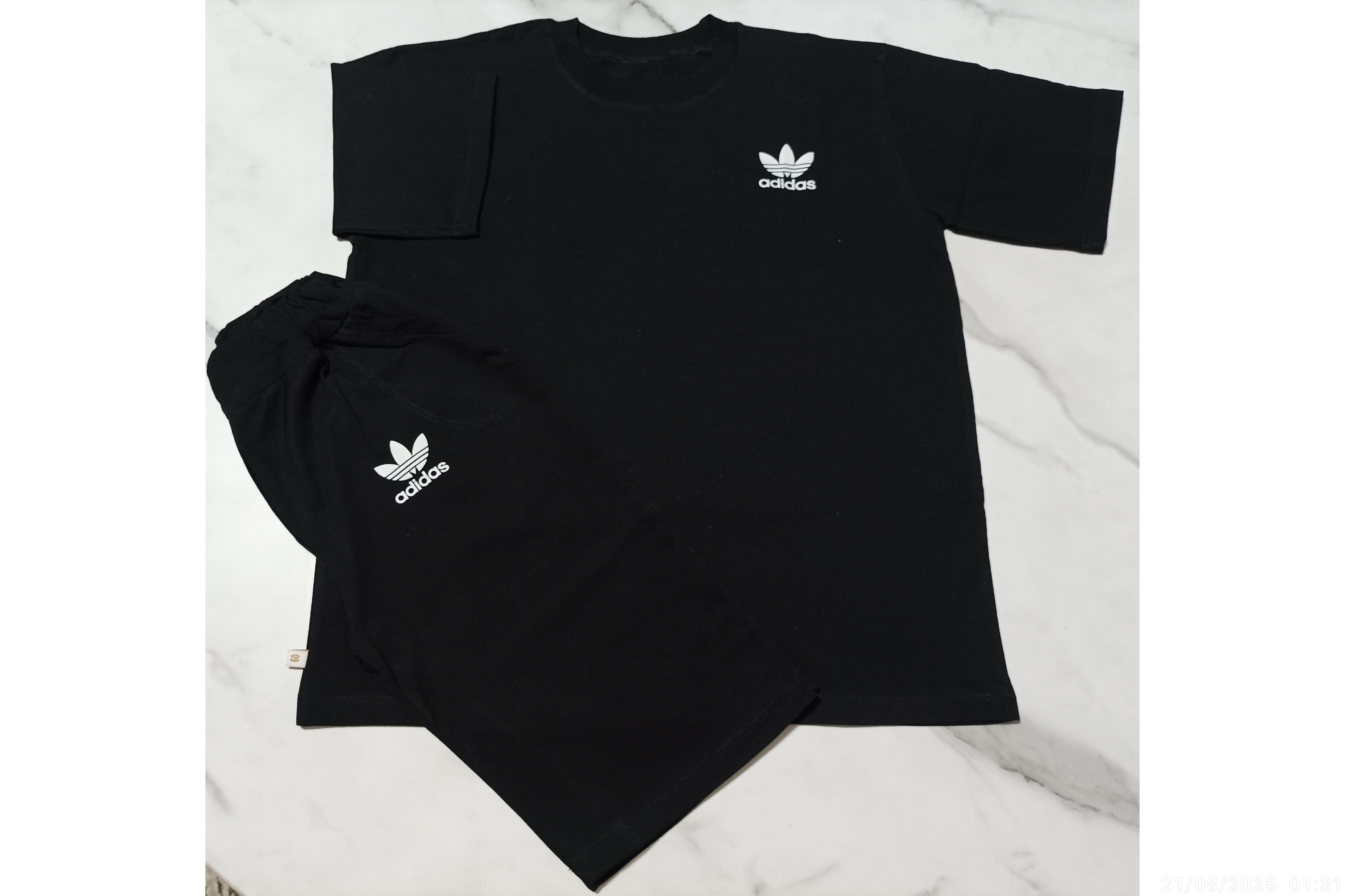 ست تیشرت شلوارک مشترک دختر و پسر طرح آدیداس