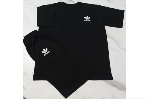 ست تیشرت شلوارک مشترک دختر و پسر طرح آدیداس