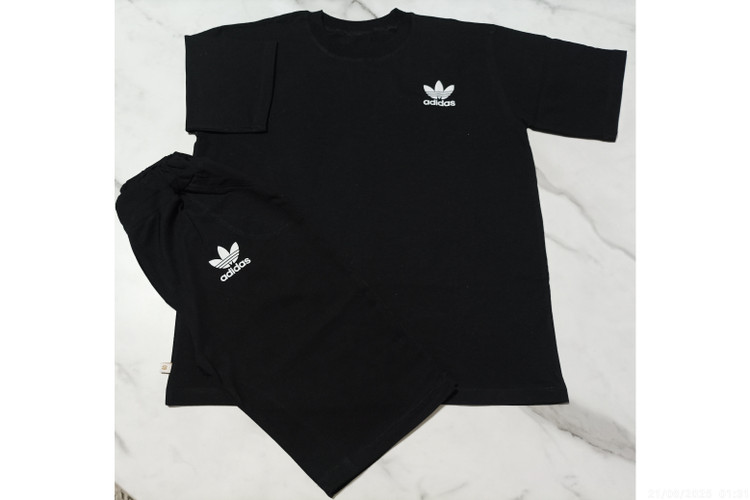 ست تیشرت شلوارک مشترک دختر و پسر طرح آدیداس