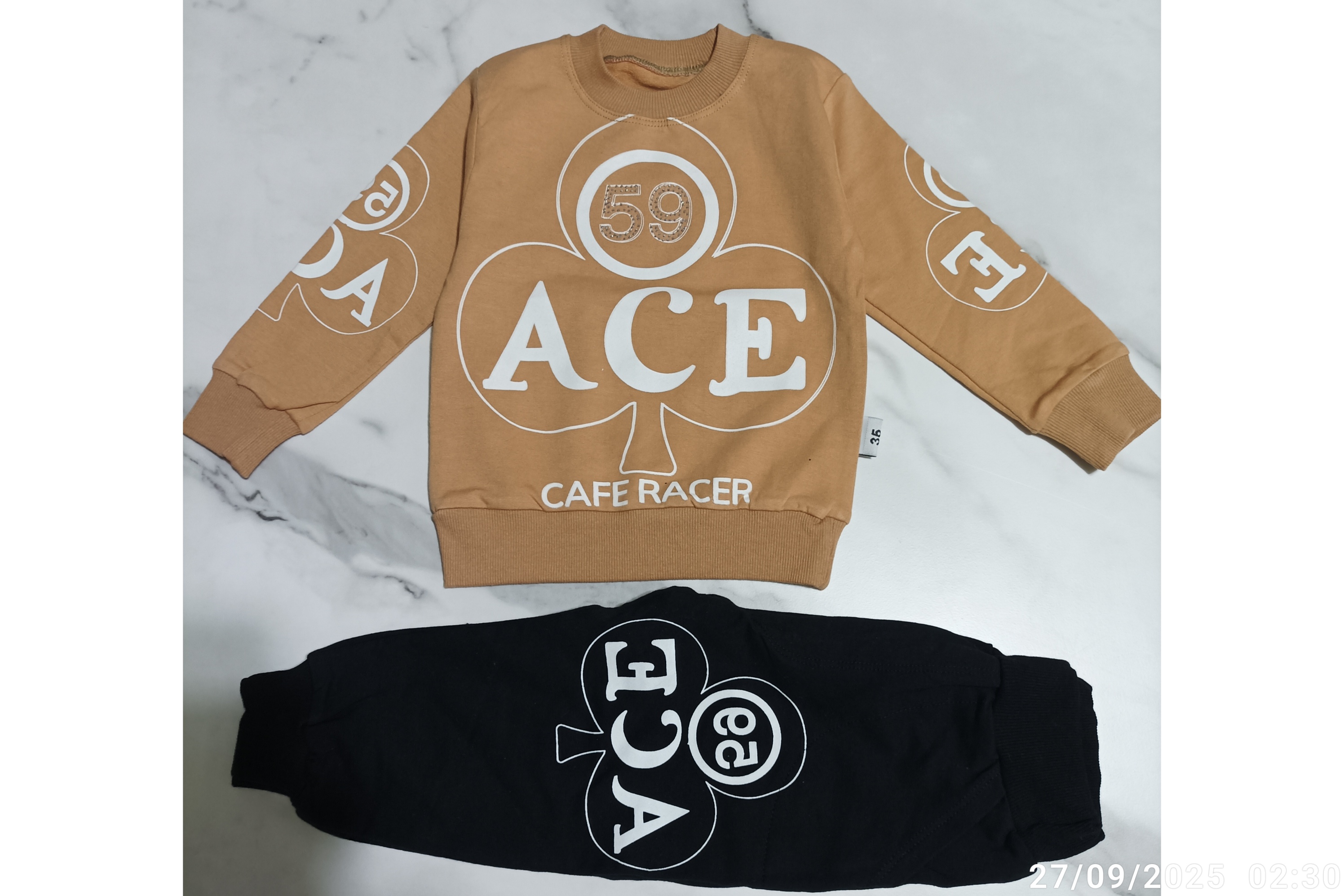 ست جذاب بلوز و شلوار پسرانه طرح 59وACE