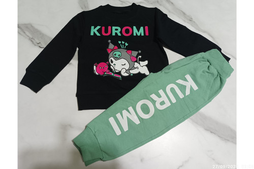 ست جذاب بلوز و شلوار دخترانه طرح کورومی