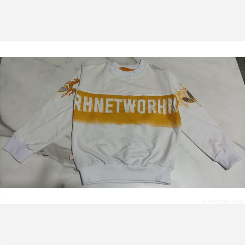 بلوز تک پسرانه طرح رنتورنو آستین گلدوزی