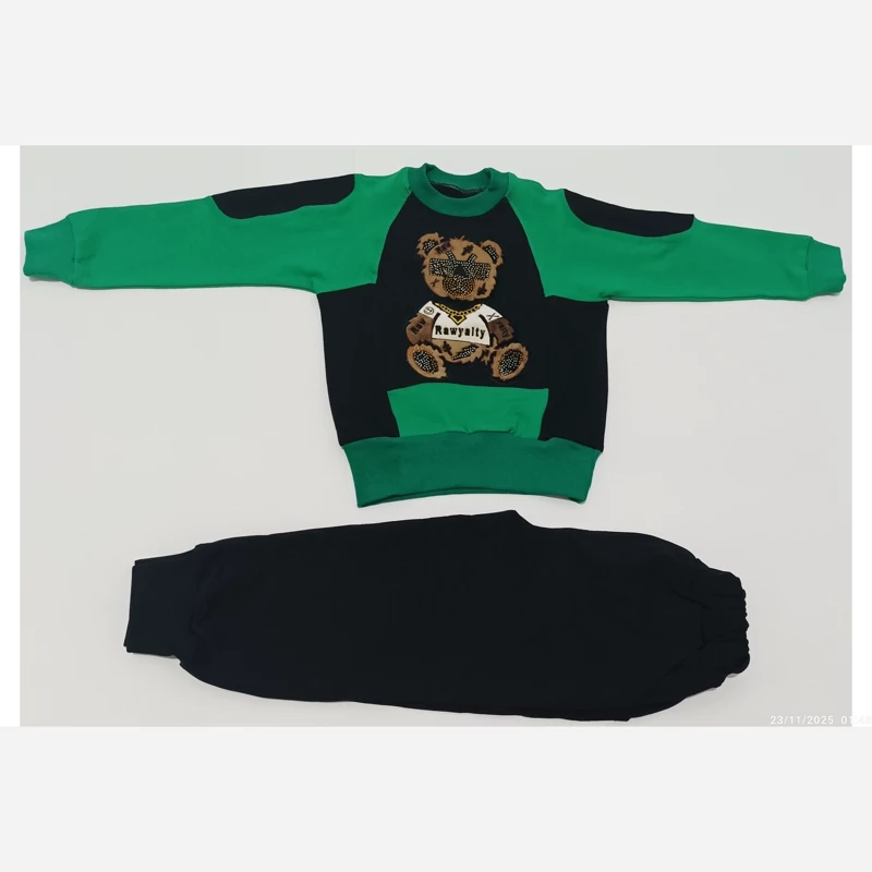 ست بلوز و شلوار پسرانه طرح خرس