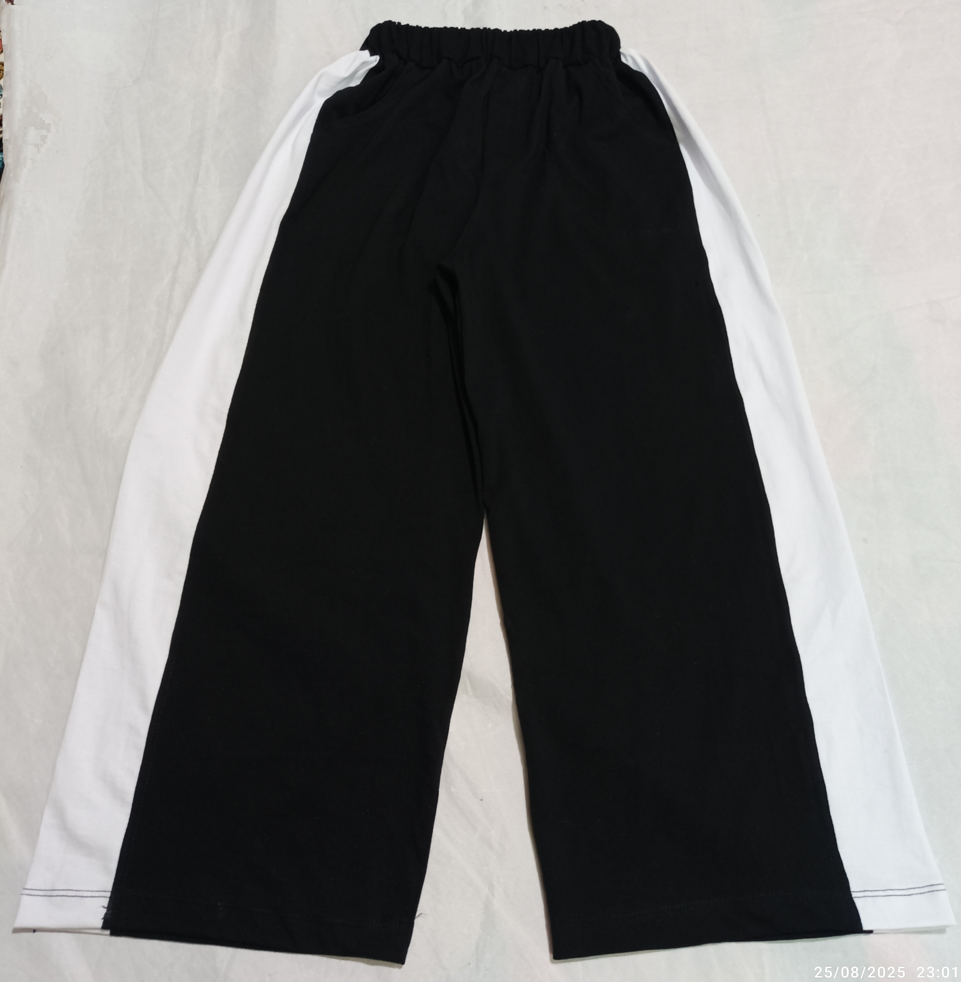 شلوار تک دخترانه بگ مدل بغل سفید