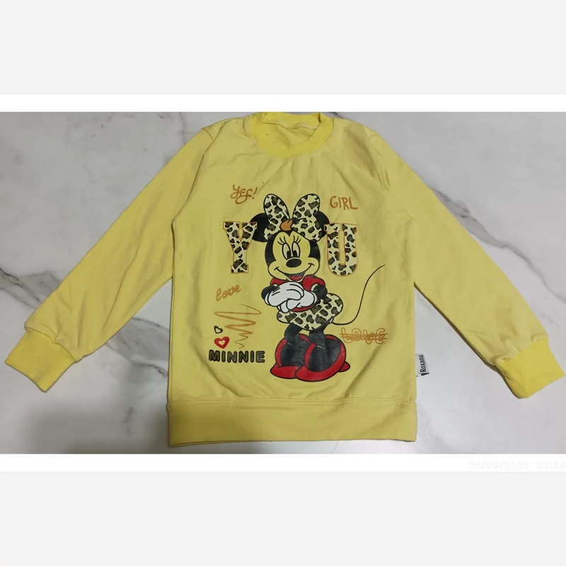 بلوز تک دخترانه طرح میکی موس